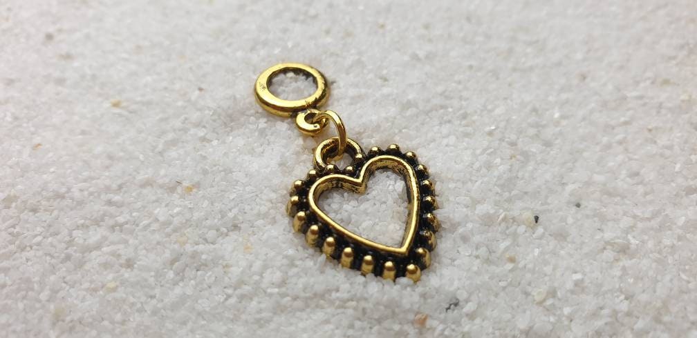 Witchcraft Artifacts Zuckerherz Metall Dreadschmuck/Dread Perle Flecht Mit Herz Anhänger von WENDIGOberlin