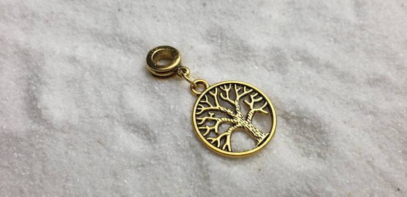 Yggdrasil Metall Dreadschmuck/Dread Perle Flecht Mit Lebensbaum Anhänger von WENDIGOberlin