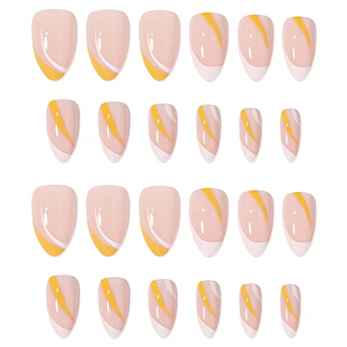 Tragendes Maniküre-Patch, klare Nägel, NailArt mit Diamantkristall, tragendes Nagel-Maniküre-Stück, fertiges Produkt, kurze Nagelspitzen (E-Pink, Einheitsgröße) (Color : C Pink) von WENFEN