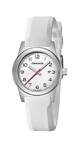 WENGER Damen Analog Quarz Uhr mit Silikon Armband 01.0411.132 von WENGER