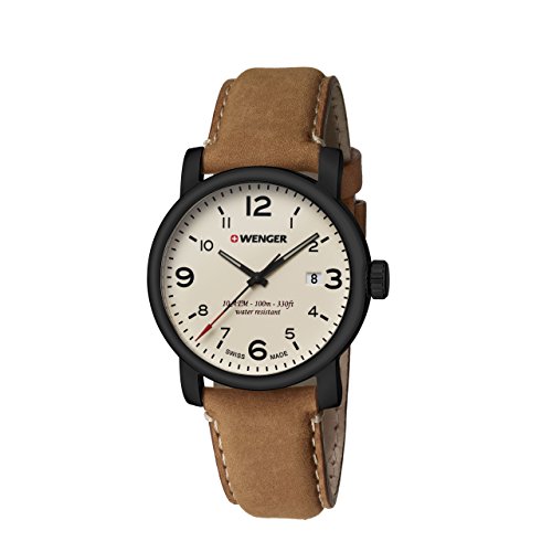 WENGER Herren-Armbanduhr WENGER URBAN METROPOLITAN 01.1041.134 Analog Quarz Leder WENGER URBAN METROPOLITAN 01.1041.134 von WENGER