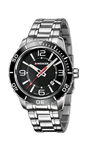 WENGER HerrenArmbanduhr Analog Quarz Edelstahl 01.0851.118 von WENGER