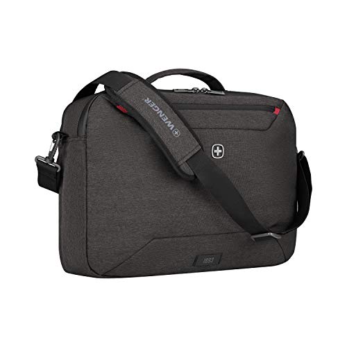 WENGER MX Commute 2-in-1-Laptoptasche/Rucksack mit Tabletfach, Notebook bis 16 Zoll, Tabletfach, Damen Herren, Business Uni Schule Reisen, Grau, 611640 von WENGER