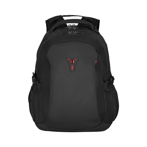 WENGER Sidebar Laptop-Rucksack mit Tabletfach, Notebook bis 16 Zoll, Tablet bis 10 Zoll, Organizer, 26 l, Damen Herren, Büro Business-Reisen Uni, Schwarz, 601468 von WENGER