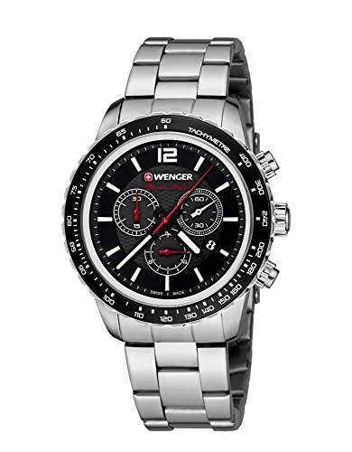 WENGER Unisex-Armbanduhr 01.0853.107 ROADSTER BLACK NIGHT CHRONO Analog Quarz Edelstahl 01.0853.107 ROADSTER BLACK NIGHT CHRONO WENGER Unisex-Armbanduhr 01.0853.107 ROADSTER BLACK NIGHT CHRONO Analog Quarz Edelstahl 01.0853.107 ROADSTER BLACK NIGHT CHRONO von WENGER