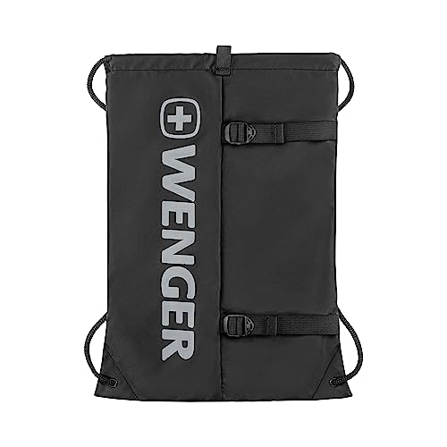 WENGER XC Fyrst Beuteltasche, Vertikale Umhängetasche mit Business Organizer, Damen Herren, Business Uni Schule Reisen, Schwarz, 610167 von WENGER