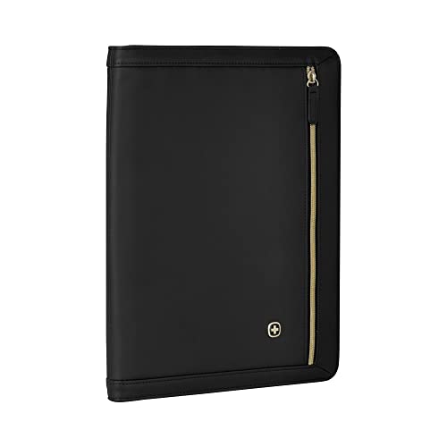 Wenger 611712 Amelie Women's Zippered Padfolio with Tablet Pocket Manager Unisex Black von WENGER