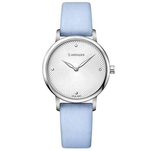 Wenger Damen Analog Quarz Uhr mit Stoff Armband 01.1721.108 von WENGER