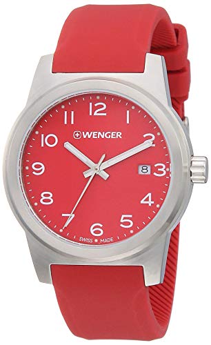 Wenger DamenArmbanduhr Analog Quarz Silikon 01.0441.142 von WENGER