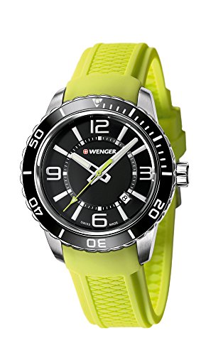 Wenger HerrenArmbanduhr Analog Quarz Silikon 01.0851.115 von WENGER