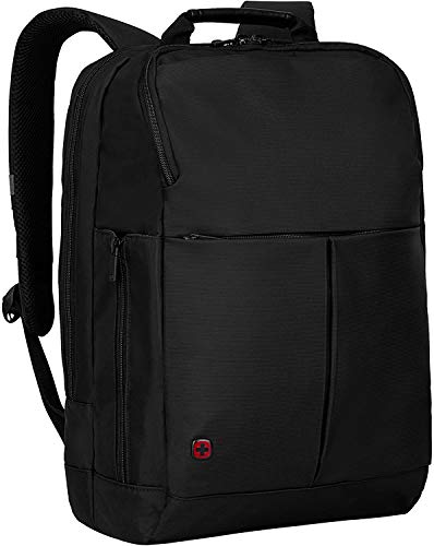 WENGER Reload 14 Laptop-Rucksack mit Tabletfach, Notebook bis 14 Zoll, Tablet bis 10 Zoll, Organizer, 11 l, Damen Herren, Büro Business-Reisen Uni, Schwarz, 601068 von WENGER