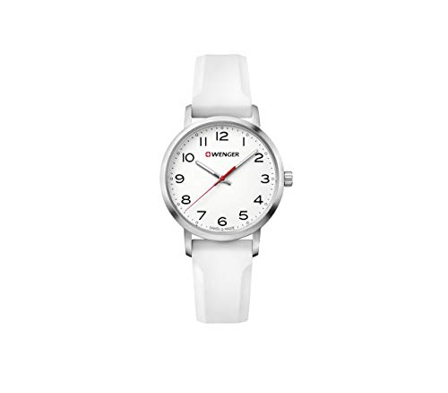 Wenger Unisex ErwachseneArmbanduhr Analog Quarz Silikon 01.1621.106 von WENGER