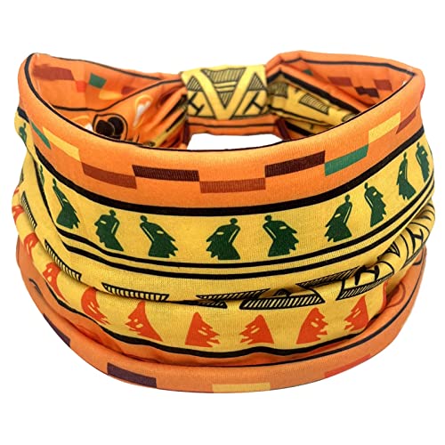 Bedruckte Haarbänder für Damen, Yoga, Workout, Sport, modisches breites Stirnband, afrikanisches Stirnband, dehnbares Kopfband, breites elastisches Stirnband, afrikanisches Stirnband, von WENGU