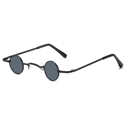 WENGU Runde Steampunk Sonnenbrille Hippie Brille Kleine Runde Sonnenbrille Gothic Sonnenbrille Vintage Sonnenbrille Rund Metallrahmen Runde Steampunk Sonnenbrille von WENGU