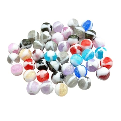 WENH 10/12/16mm Harz Bunte Runde Perlen for Handgemachte Armband/Ohrring/Halskette DIY Teile. schmuck Erkenntnisse & Komponenten(Random mix,16mm 200pcs) von WENH