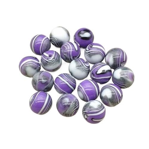 WENH 10/12/16mm Harz Bunte Wirkung Runde Perlen for Handgemachte Ohrring/Halskette DIY Teile. schmuck Erkenntnisse & Komponenten(Purple grey,10mm 1000Pieces) von WENH