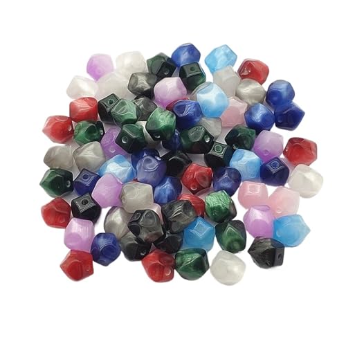 WENH 10mm 500 stücke Harz Mehrfarbige Facettierte Perlen for Handgemachte Armband/Halskette DIY Teile. Schmuck Erkenntnisse und Komponenten von WENH