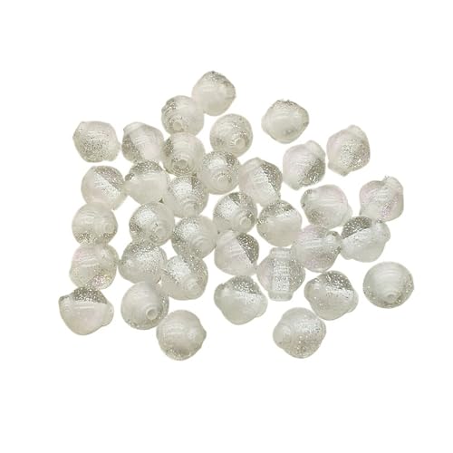 WENH 10mm 500 stücke Harz Pulver Laterne Weihnachten Perlen for Handgemachte Armband/Halskette DIY Teile.(Clear) von WENH