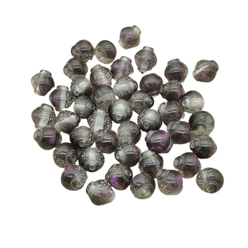 WENH 10mm 500 stücke Harz Pulver Laterne Weihnachten Perlen for Handgemachte Armband/Halskette DIY Teile.(Gray) von WENH