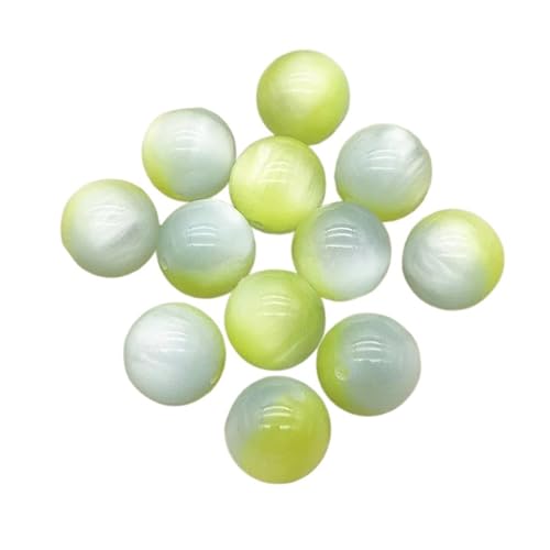 WENH 12mm 500 stücke Harz Katzenaugen-Effekt Runde Perlen for Handgemachte Ohrring/Halskette DIY Teile. schmuck Erkenntnisse & Komponenten(1) von WENH