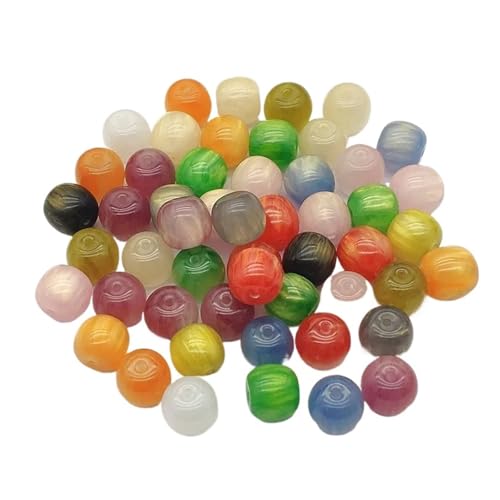 WENH 12x11mm 500 Stück Harz Marmor Effekt Zylindrische Perlen for handgefertigte Ohrringe/Halsketten DIY Teile. Schmuckzubehör & Komponenten(Random mix) von WENH