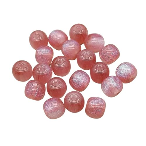 WENH 12x11mm 500 stücke Harz Pulver Wirkung Zylindrischen Perlen for Handgemachte Ohrring/Halskette DIY Teile. schmuck Erkenntnisse & Komponenten(Pink) von WENH