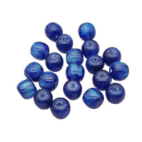 WENH 12x11mm 500 stücke Harz Pulver Wirkung Zylindrischen Perlen for Handgemachte Ohrring/Halskette DIY Teile. schmuck Erkenntnisse & Komponenten(Royal blue) von WENH