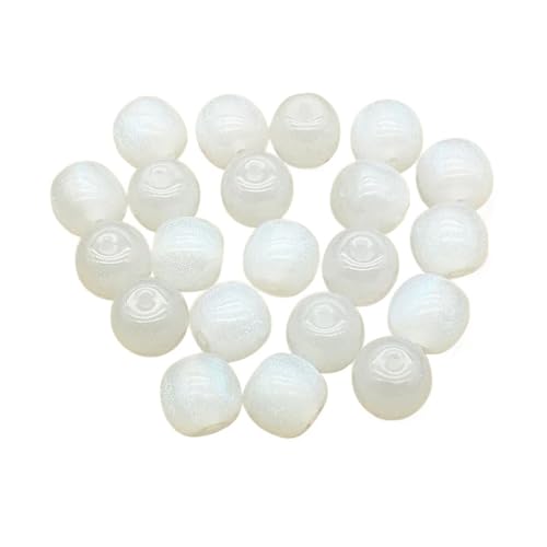 WENH 12x11mm 500 stücke Harz Pulver Wirkung Zylindrischen Perlen for Handgemachte Ohrring/Halskette DIY Teile. schmuck Erkenntnisse & Komponenten(White) von WENH