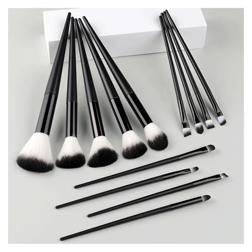 WENH 13/15Pcs Make-Up Pinsel Set Mit Puff Weichen, Flauschigen Foundation Pinsel Lidschatten Erröten Pulver Blending Make-Up Schönheit werkzeug for Beginnen(BW) von WENH