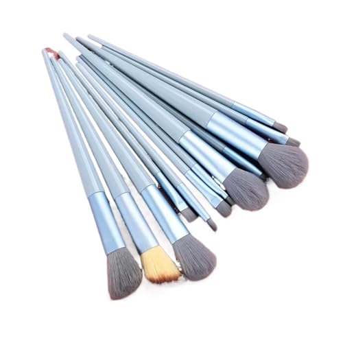 WENH 13-teiliges Make-up-Pinsel-Set for Lidschatten, Foundation, Damen-Kosmetikpinsel, Lidschatten, weiche Make-up-Werkzeugtasche(Blue-no bag) von WENH