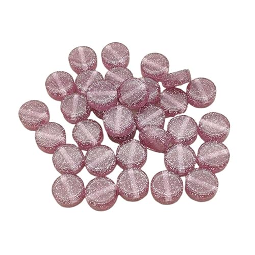 WENH 13x6mm 500 stücke Harz Pulver Münze Perlen for Handgemachte Ohrringe/Armband/Halskette Valentinstag Schmuck DIY Teile(Purple) von WENH