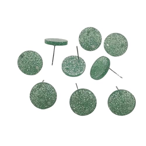 WENH 14/16mm 100 teile/los Glitter Farbe Ohrstecker for Ohrringe Zubehör/Teile Schmuck DIY Herstellung(16mm,BROWN) von WENH