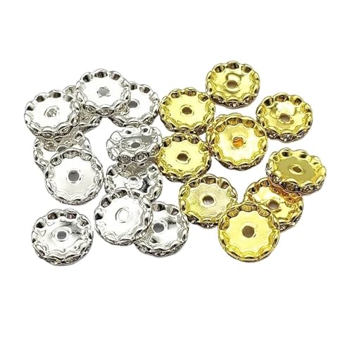 WENH 15mm 200 stücke Intervall Strass Schleife Spacer Perlen for Handgemachte Ohrring/Stift DIY Teile(2 color mix) von WENH