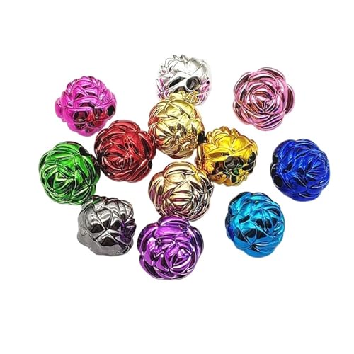 WENH 16mm 200 stücke Acryl Rose Blume Perlen for Handgemachte Stift/Ohrring/Halskette DIY Teile.(Random mix) von WENH