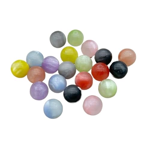 WENH 16mm 200Pcs Harz Leuchteffekt Runde Perlen for Handgemachte Armband/Ohrringe/Halskette DIY Teile Schmuck Finden(Random mix) von WENH