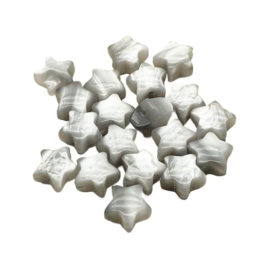 WENH 16x17mm 200 stücke Harz Katzenaugen-effekt Stern Perlen for Handgemachte Ohrring/Halskette DIY Teile. schmuck Erkenntnisse & Komponenten(Gray) von WENH
