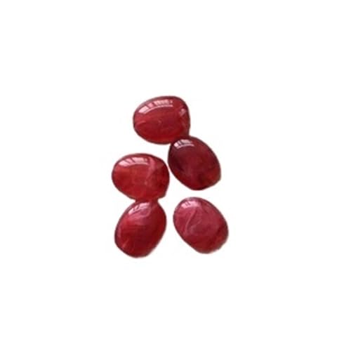 WENH 19X15mm 300 teile/los Acryl Marmor Wirkung Oval Flache Perlen for DIY Perlen Schmuck Machen(GRAY) von WENH