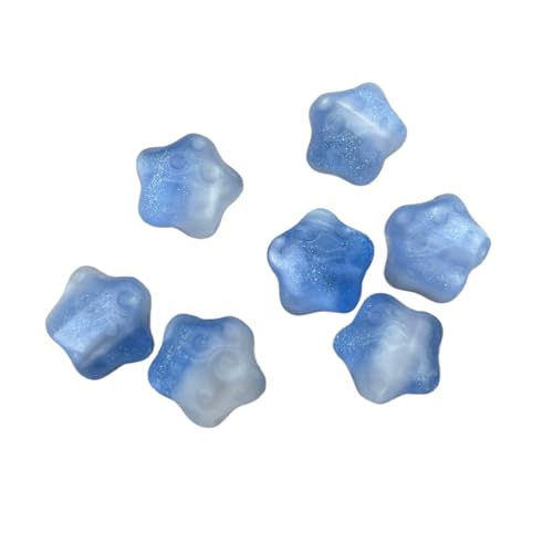 WENH 20mm 100 stücke Chang Farbe Harz Pulver Stern Perlen for Handgemachte Armband/Ohrring/Halskette DIY Teile. schmuck Finden(Blue) von WENH