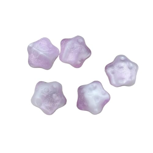 WENH 20mm 100 stücke Chang Farbe Harz Pulver Stern Perlen for Handgemachte Armband/Ohrring/Halskette DIY Teile. schmuck Finden(Light purple) von WENH