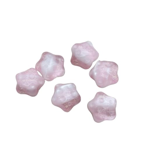 WENH 20mm 100 stücke Chang Farbe Harz Pulver Stern Perlen for Handgemachte Armband/Ohrring/Halskette DIY Teile. schmuck Finden(Pink) von WENH