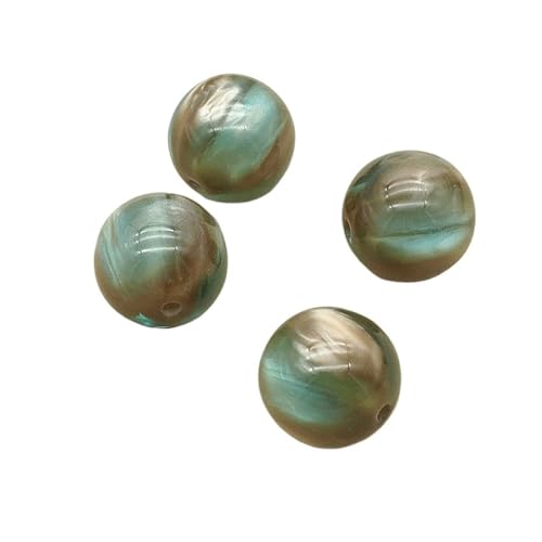 WENH 20mm 100 stücke Harz Bunte Runde Perlen for Handgemachte Armband/Ohrring/Halskette DIY Teile.(Clear) von WENH