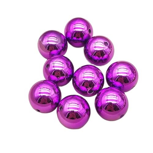 WENH 20mm 100 stücke Runde Kugel Perlen for Handgemachte Herstellung Von Weihnachten Ohrring/Halskette DIY Teile.(Blue) von WENH