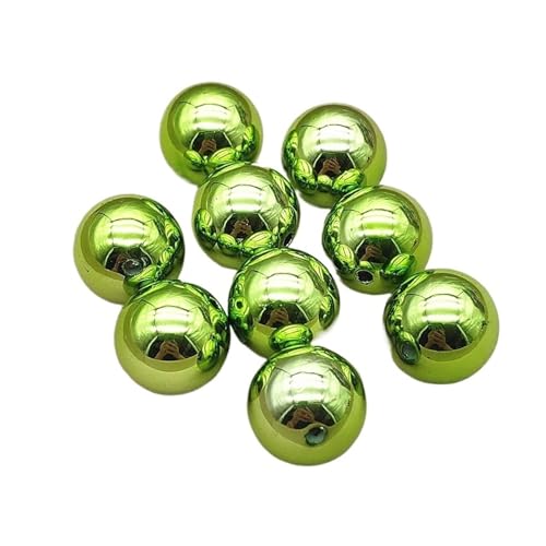 WENH 20mm 100 stücke Runde Kugel Perlen for Handgemachte Herstellung Von Weihnachten Ohrring/Halskette DIY Teile.(Dark Red) von WENH