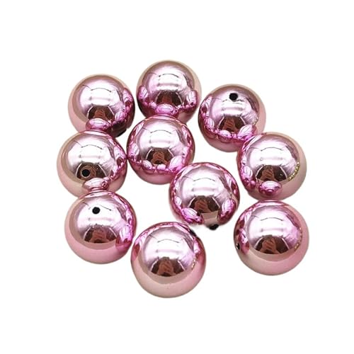 WENH 20mm 100 stücke Runde Kugel Perlen for Handgemachte Herstellung Von Weihnachten Ohrring/Halskette DIY Teile.(Gold) von WENH