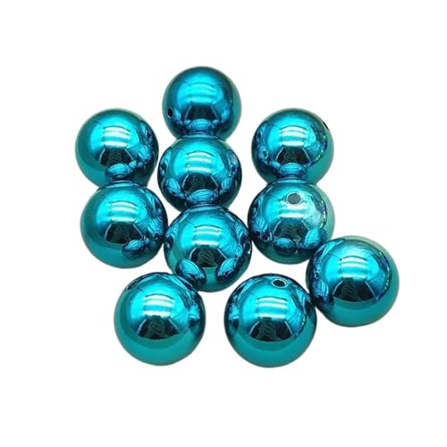 WENH 20mm 100 stücke Runde Kugel Perlen for Handgemachte Herstellung Von Weihnachten Ohrring/Halskette DIY Teile.(Pink) von WENH