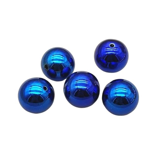 WENH 20mm 100 stücke Runde Kugel Perlen for Handgemachte Herstellung Von Weihnachten Ohrring/Halskette DIY Teile.(Silver) von WENH