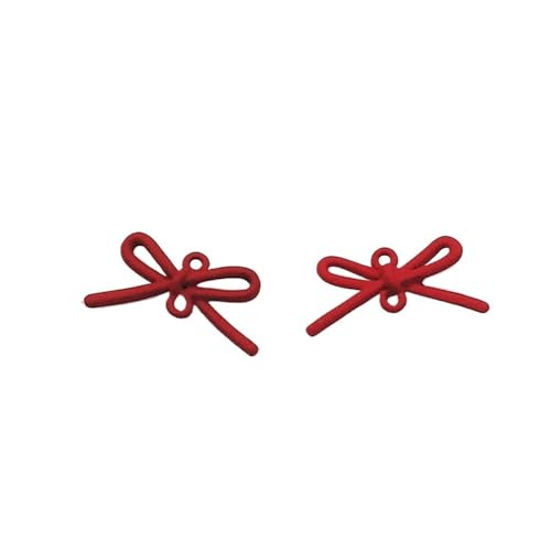 WENH 20x10mm 100 stücke Zink-legierung Bögen Anschlüsse for Handgemachte Halskette Ohrringe DIY Teile, Schmuck Erkenntnisse & Komponenten(Red) von WENH