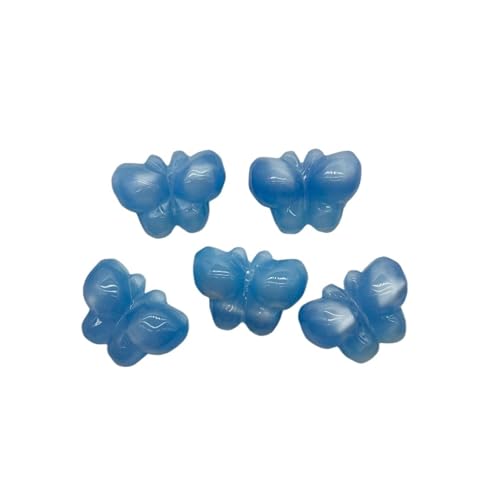 WENH 28x21mm 100 stücke Harz Katzenauge Effekt Schmetterling Perlen for Handgemachte Armband/Halskette DIY Teile. schmuck Erkenntnisse(Blue) von WENH