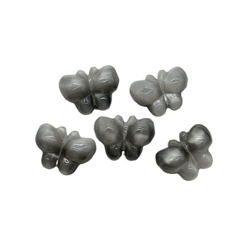 WENH 28x21mm 100 stücke Harz Katzenauge Effekt Schmetterling Perlen for Handgemachte Armband/Halskette DIY Teile. schmuck Erkenntnisse(Gray) von WENH