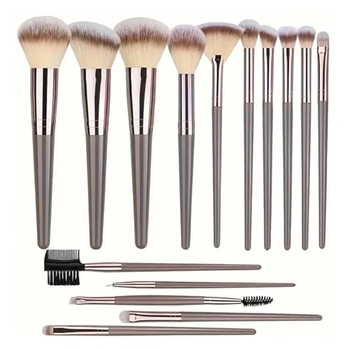WENH 3-20Pcs Make-Up Pinsel Set Foundation Lidschatten Weichen, Flauschigen Concealer Kabuki Blending Pinsel Weibliche Schönheit Werkzeug(H116-15pcs) von WENH